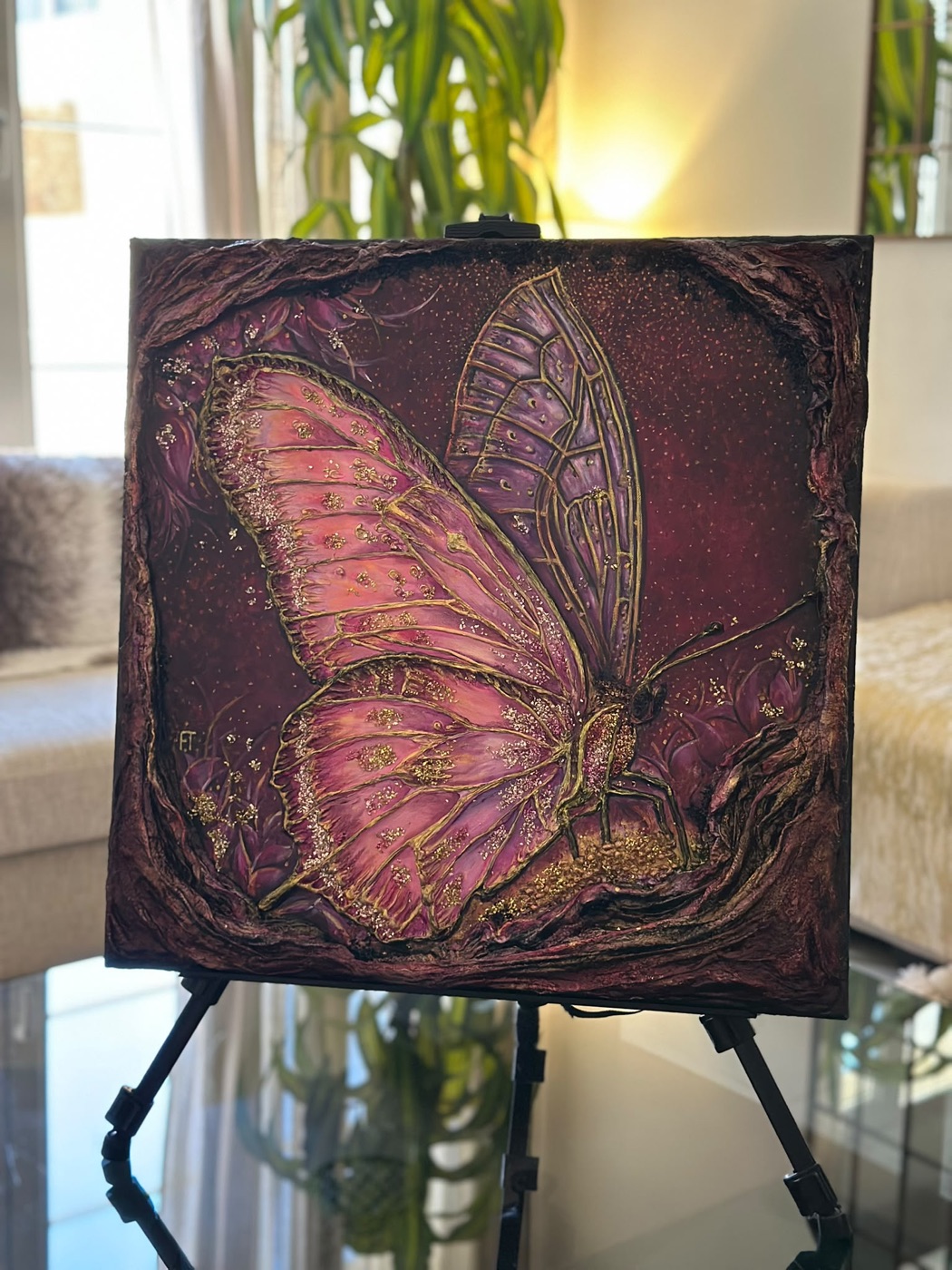 Secret Small World — on the easel
